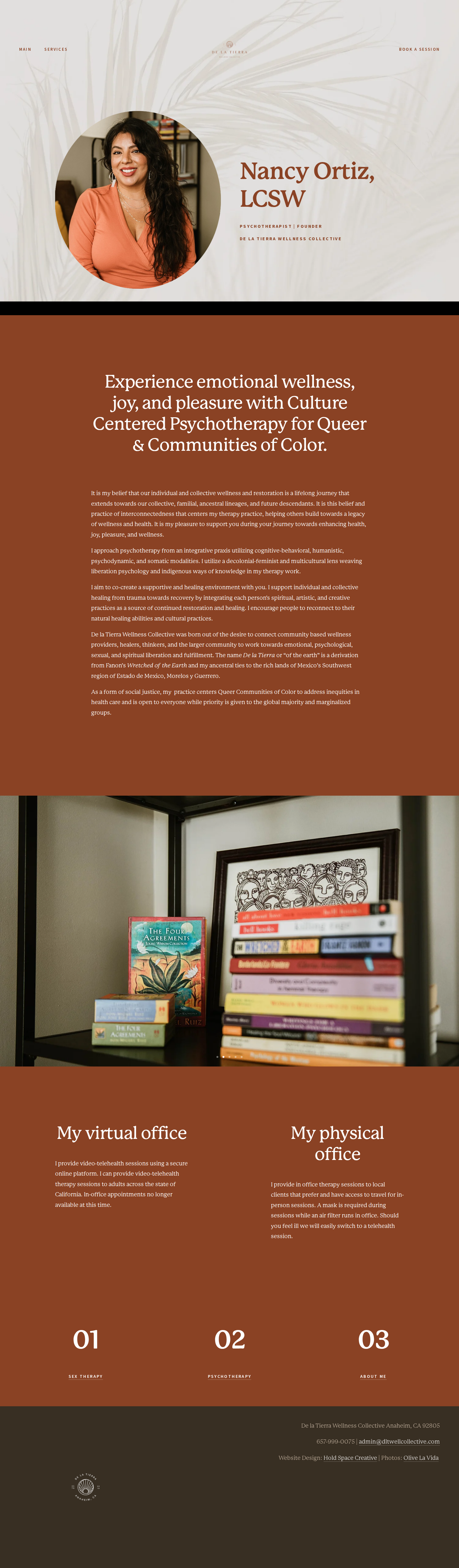 Screenshot of https://www.dltwellcollective.com/