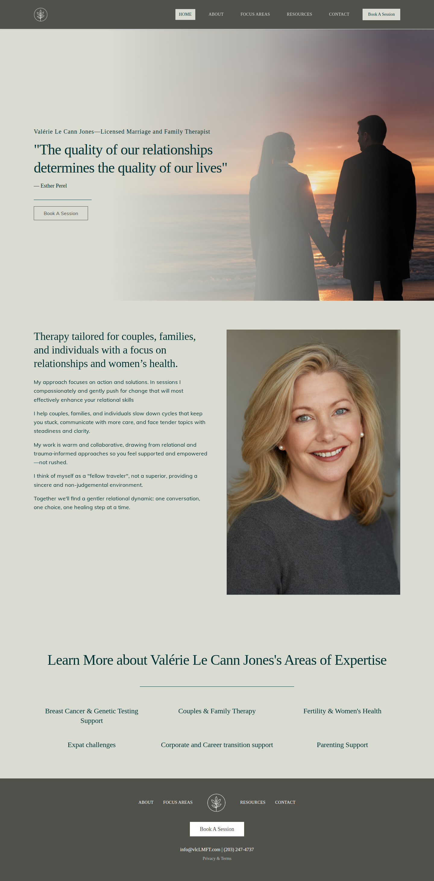 Screenshot of https://valerielecannjones.com/